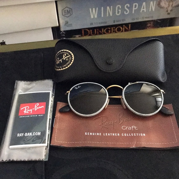 Rayban sunglasses leather collection authentic - Picture 1 of 2